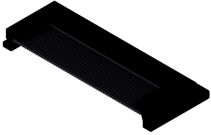 Produktbild UBK 134 008S  -  Bürstenhalter zu UBK 300 und 400 für 8mm Vertiefung